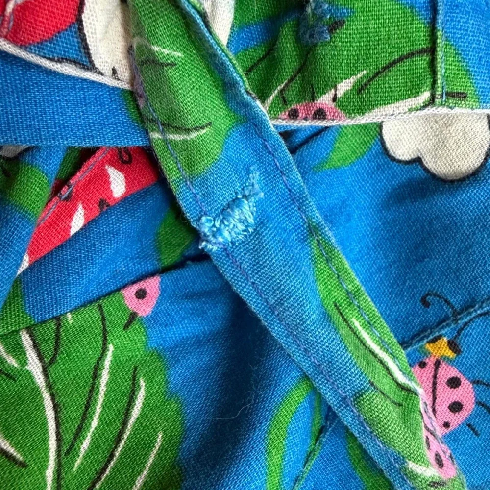 Vintage 60s/70s Strawberry and Ladybug print midi skirt